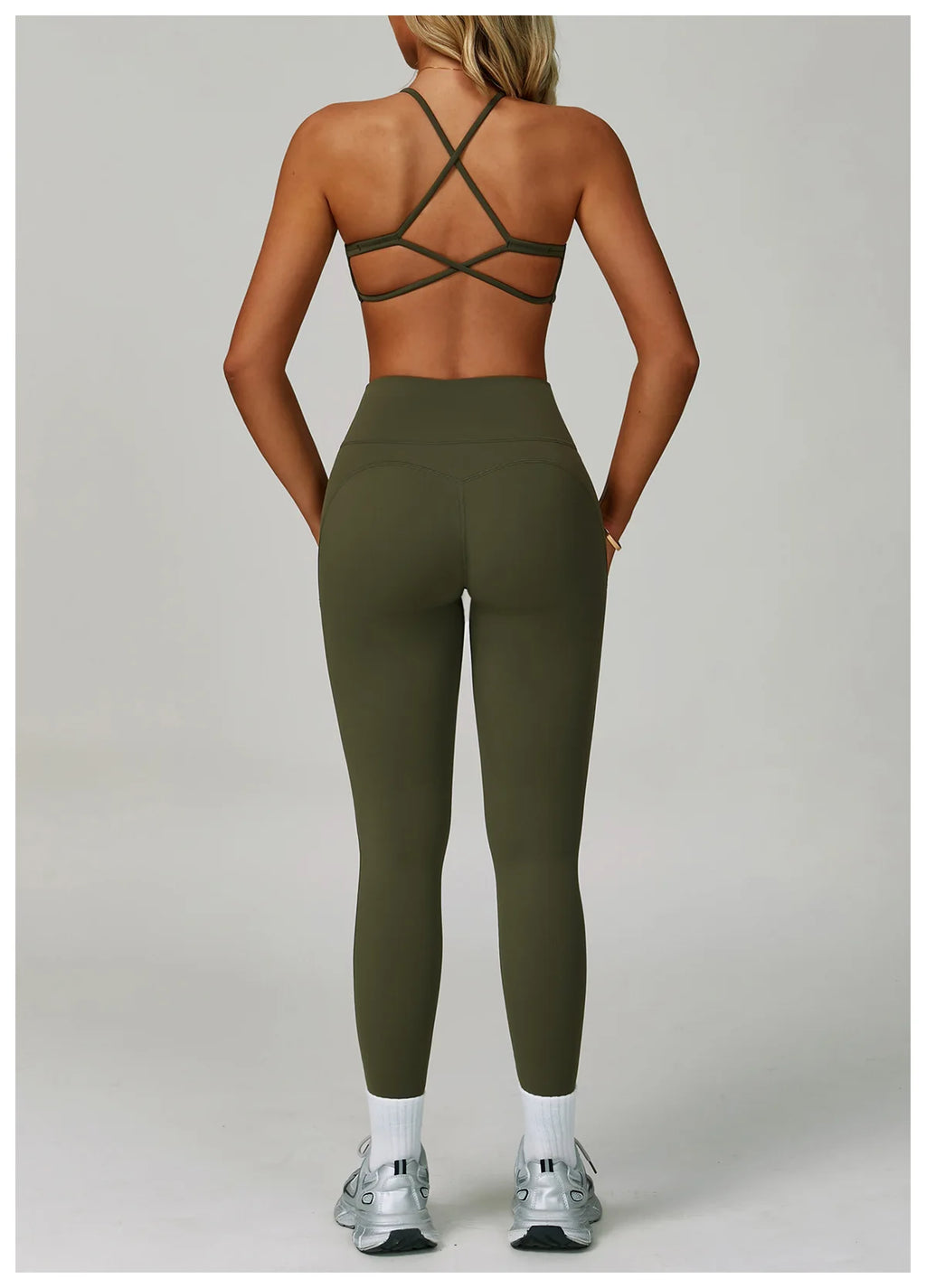 Tone It, Own It | Criss-Cross Bra + High Waist Leggings Set