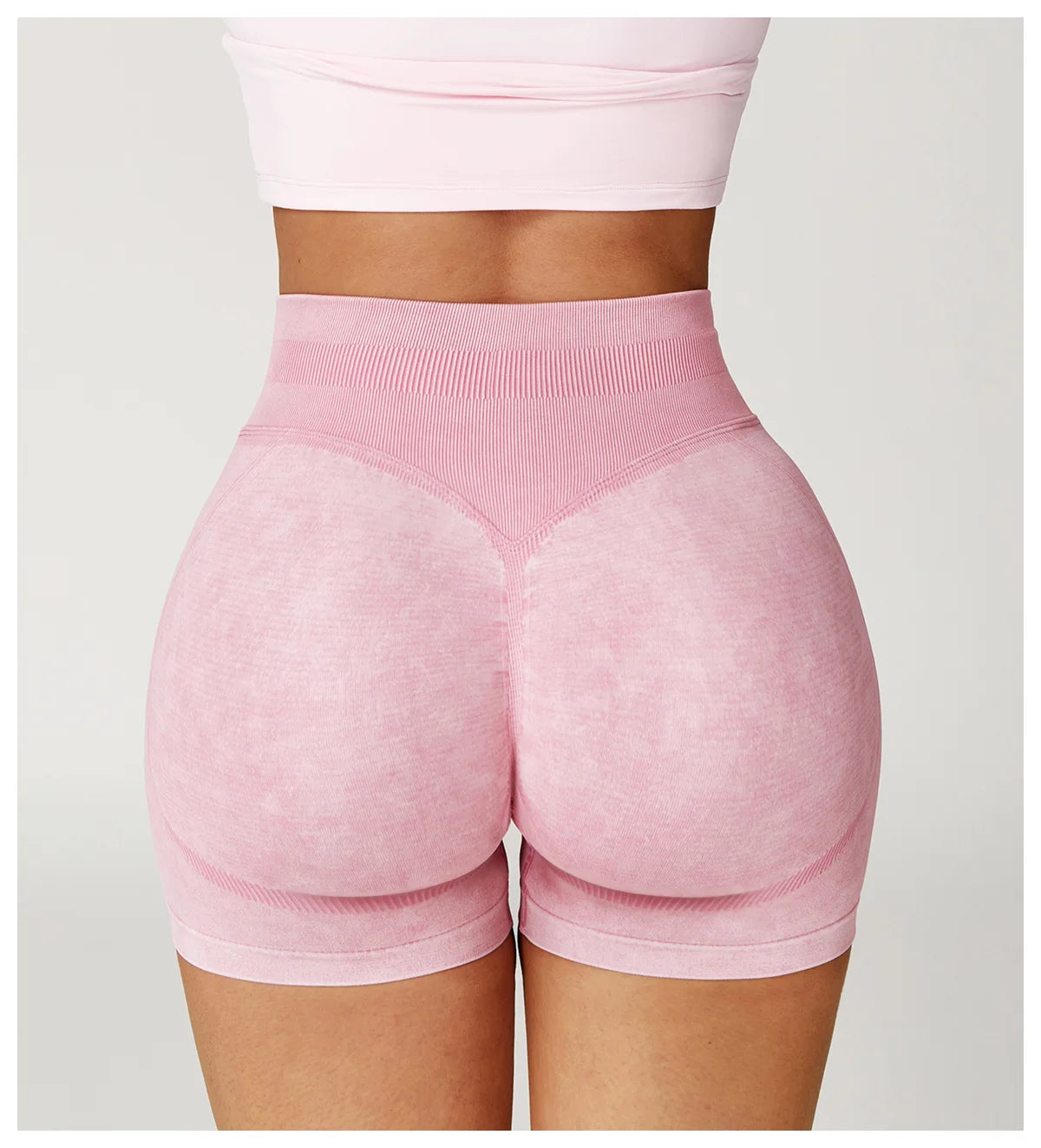 Thighs Save Lives | Acid Wash Active Shorts