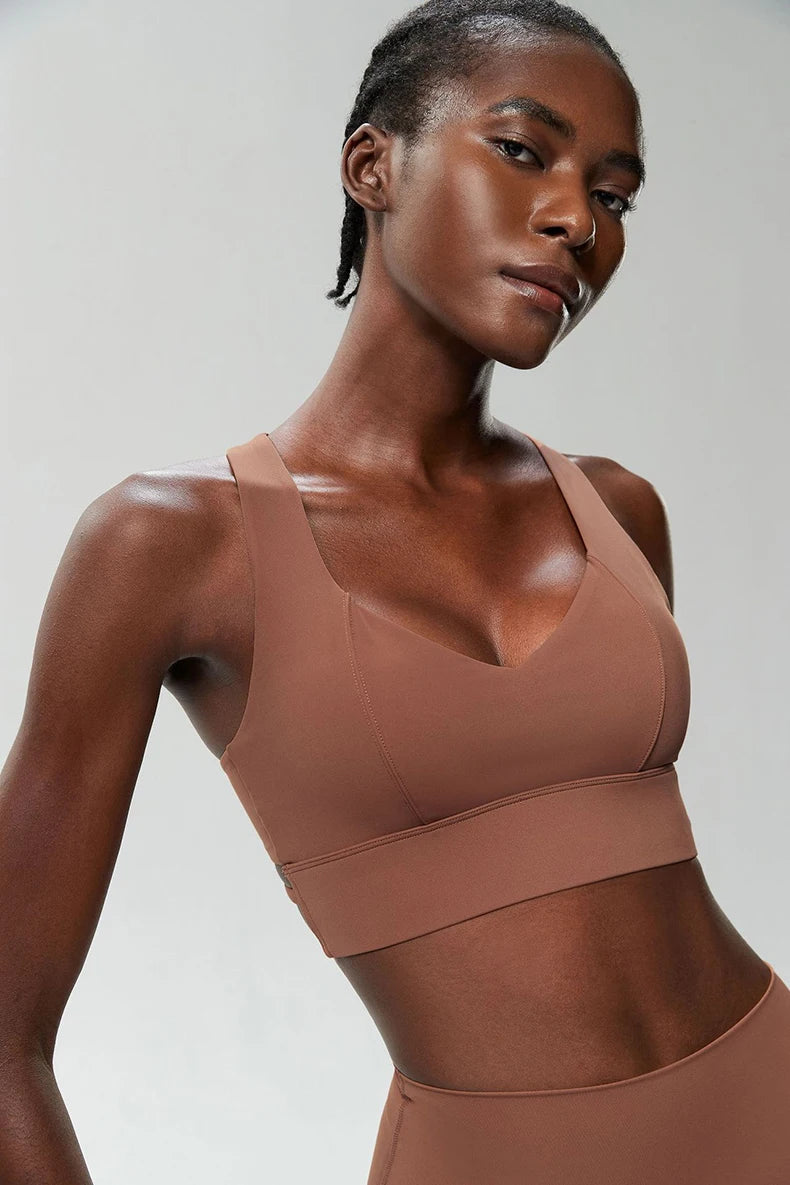 Talk Squatty to Me | Criss-Cross Back High Quality Active Bra