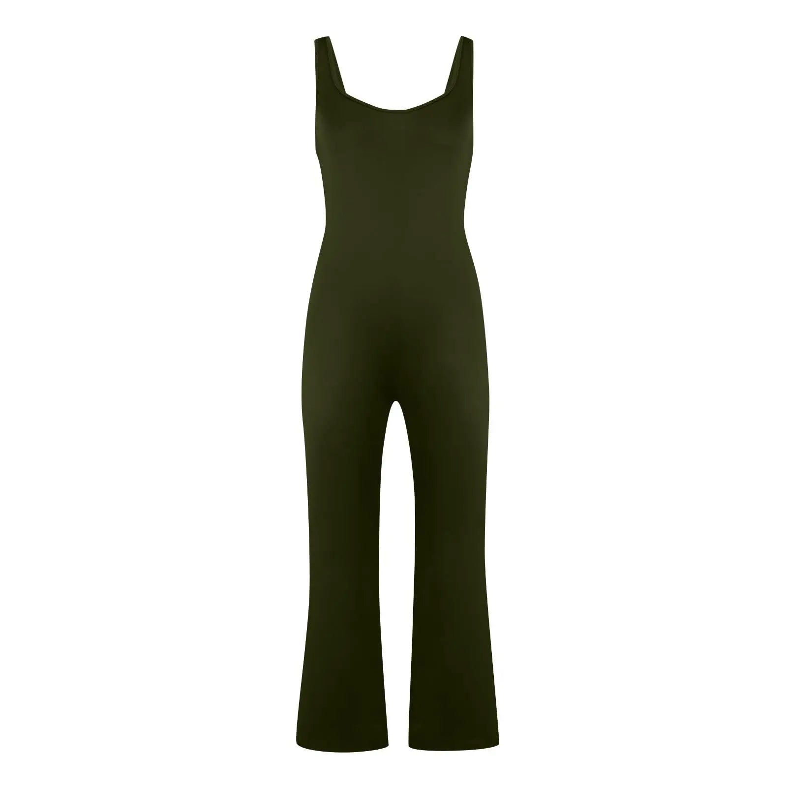 Yogi | Triangle-Back Flared Jumpsuit
