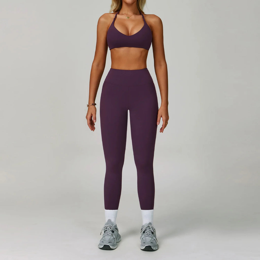 Tone It, Own It | Criss-Cross Bra + High Waist Leggings Set