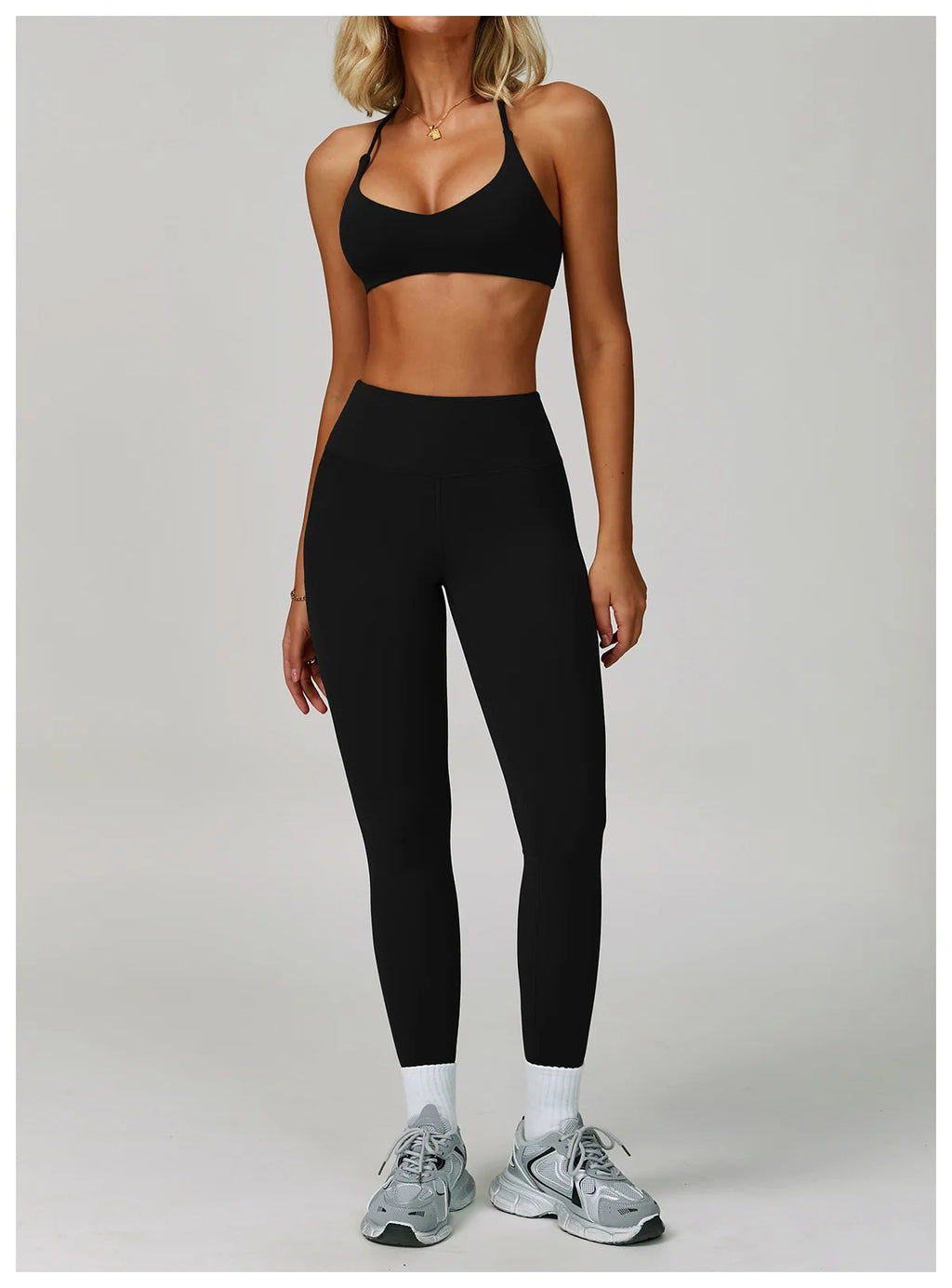 Tone It, Own It | Criss-Cross Bra + High Waist Leggings Set