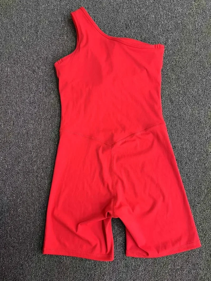 One & Done | One Shoulder One-Piece Romper - Xooie Fit