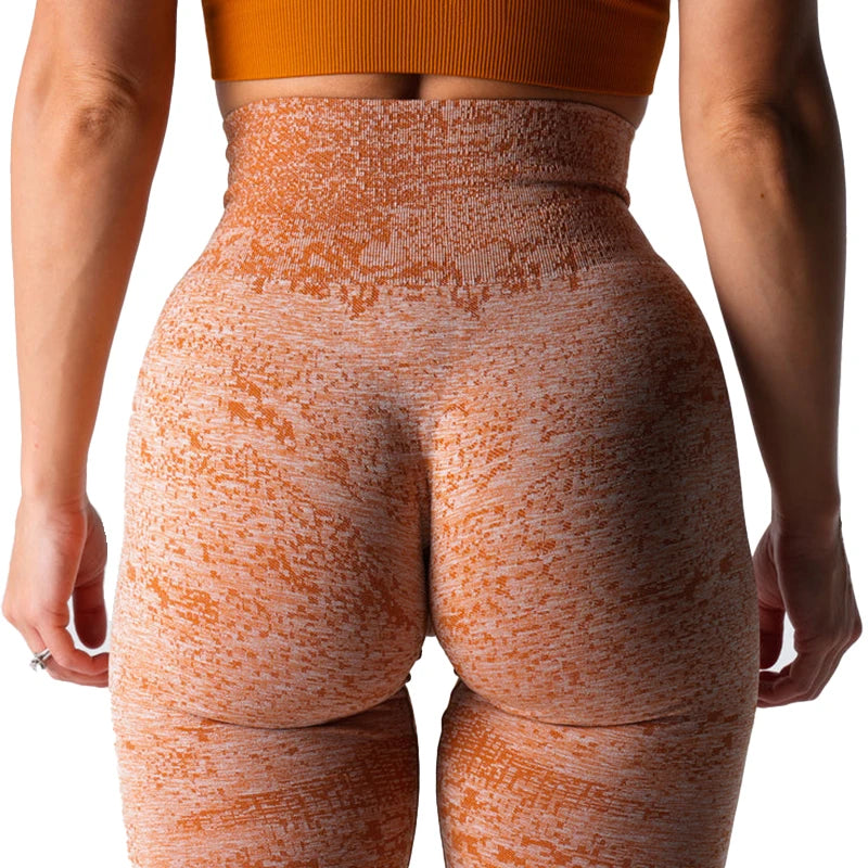 Show Off That Bakery | Unique Pixel Pattern High-Waisted Seamless Active Leggings