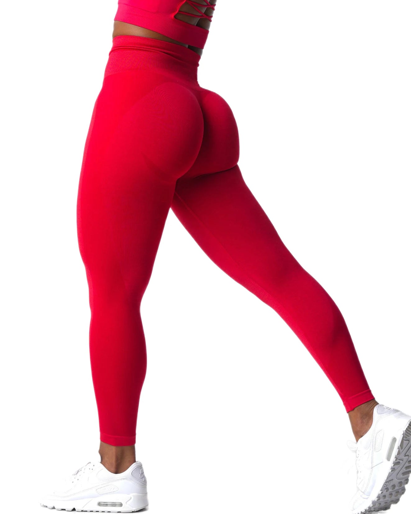 Xooie Fit High Intensity Leggings for Women in Bright Red with a Stretchy and Supportive Fit