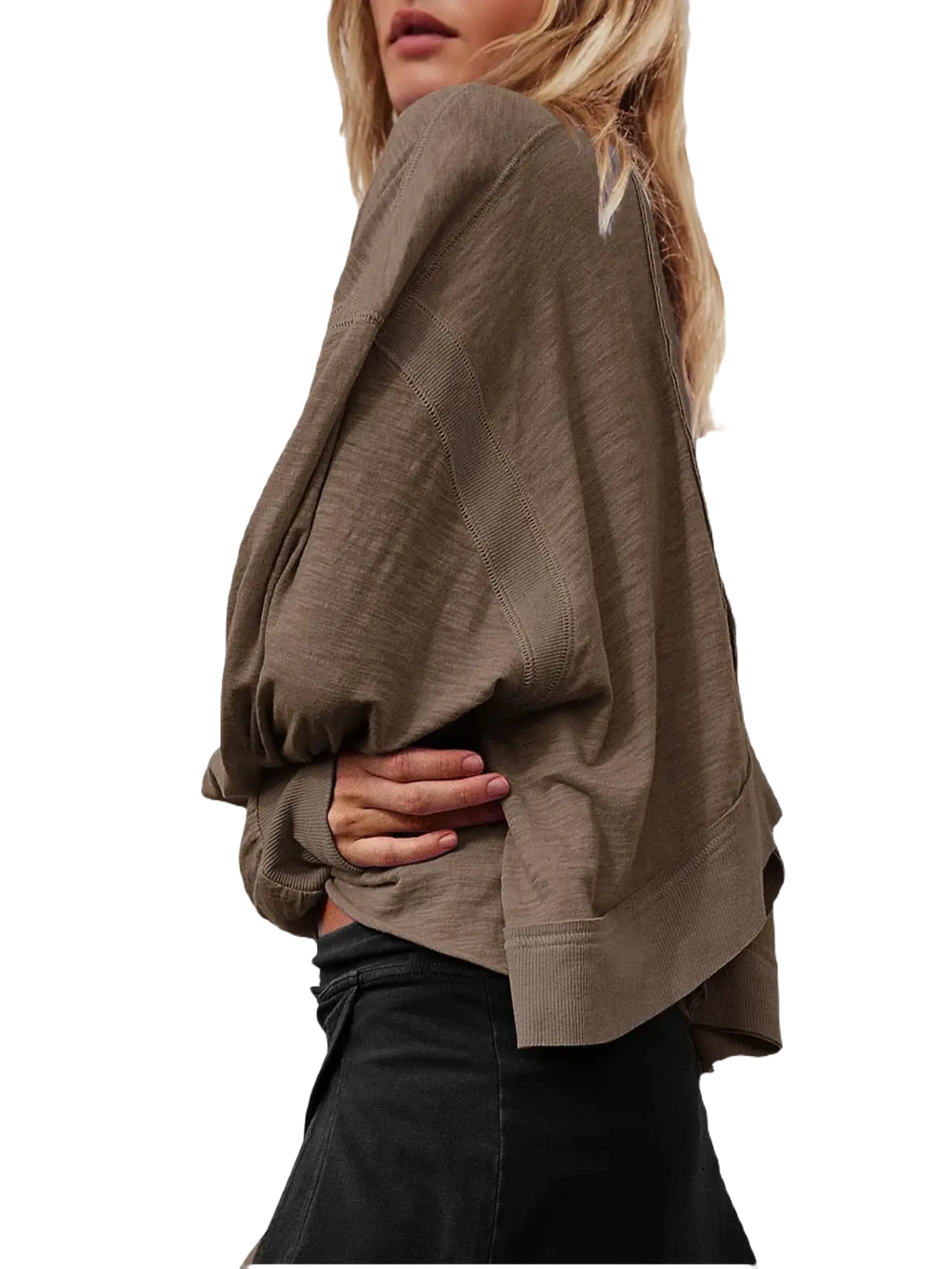 Volley Victorian | Long-Sleeve Baggy Backless Active Top