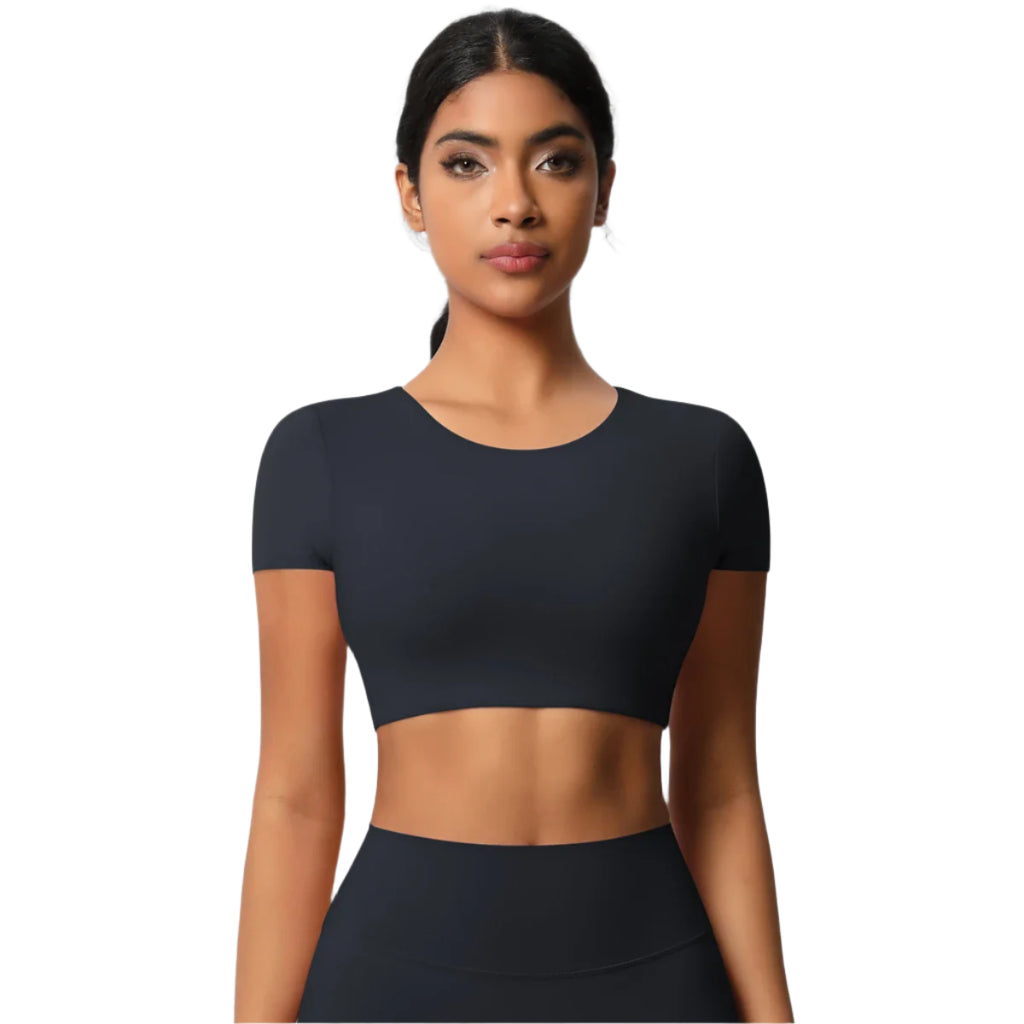 Thrill Me Yoga Crop Top T-shirt