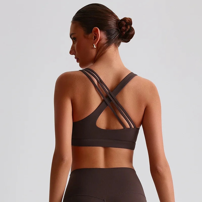 3 Stripes You're In | Unique Strappy Active Sports Bra