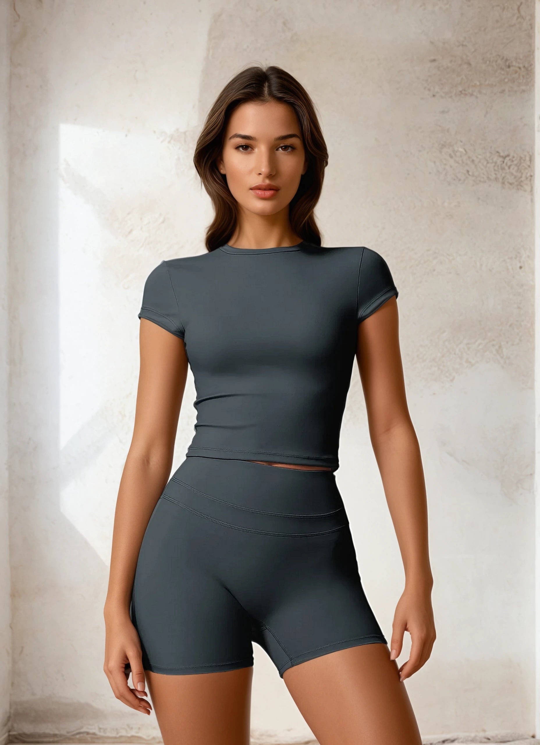 No Limits | Active Fitted T-Shirt + Shorts Set