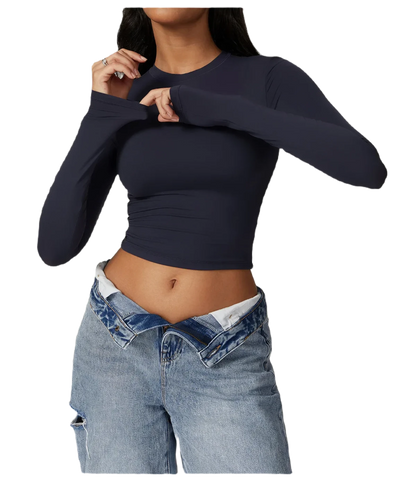 It's Your World Babe Long-Sleeve Fitted Shirt