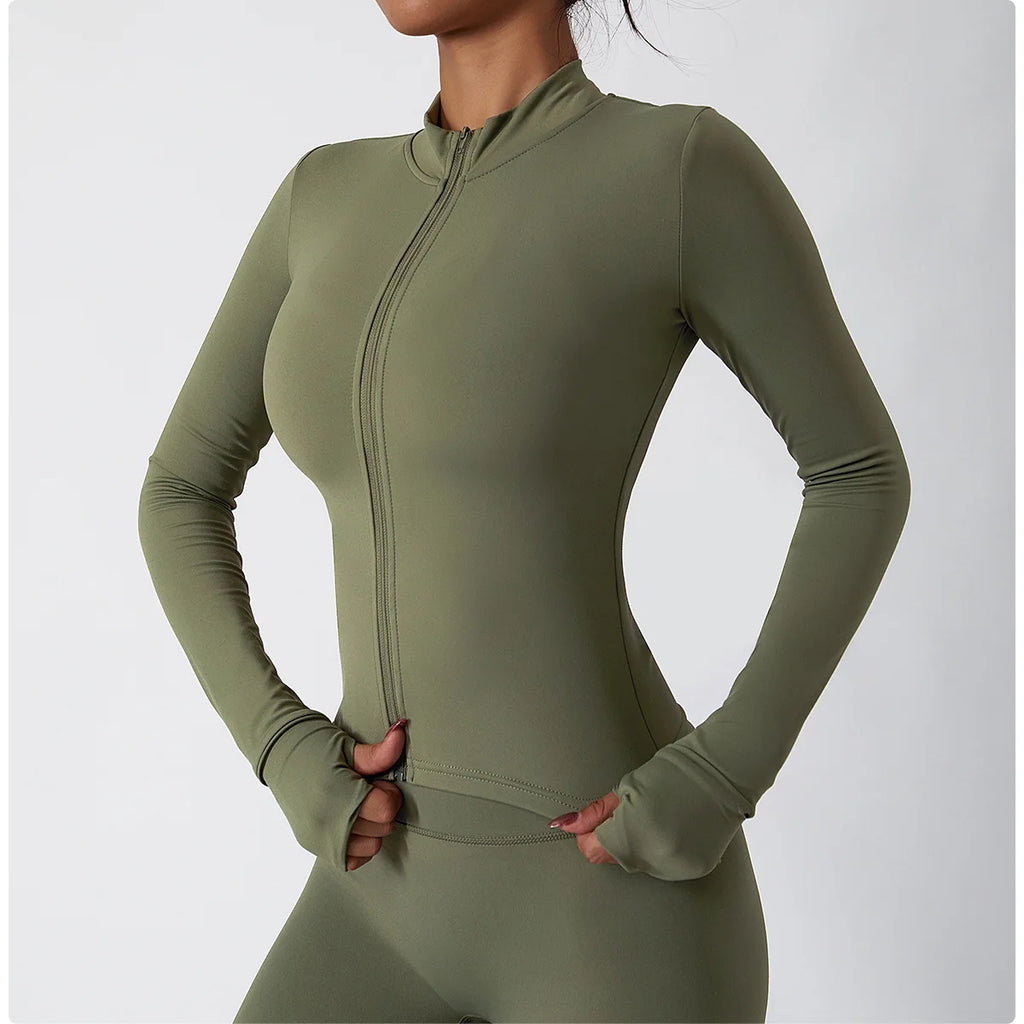 Slim Never Dim | Active Fitness Jacket w/ Thumb Holes