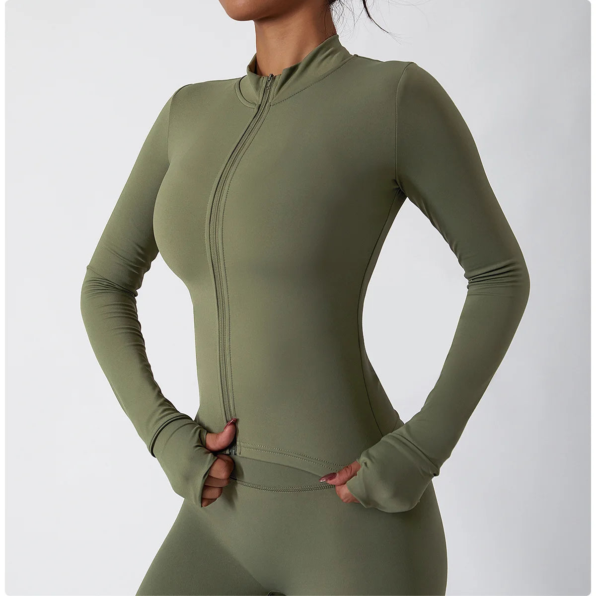 Slim Never Dim | Active Fitness Jacket w/ Thumb Holes