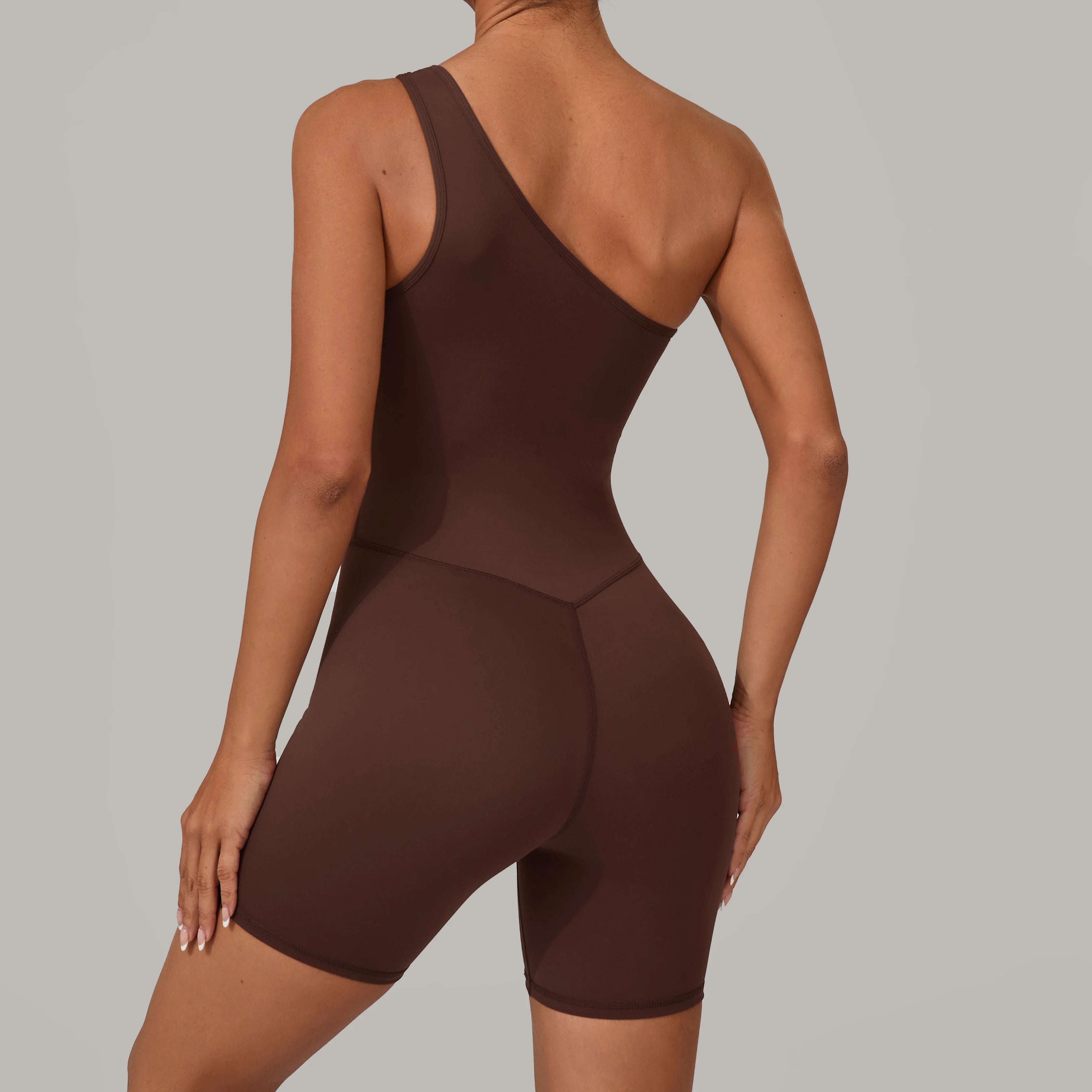 One & Done | One Shoulder One-Piece Romper - Xooie Fit