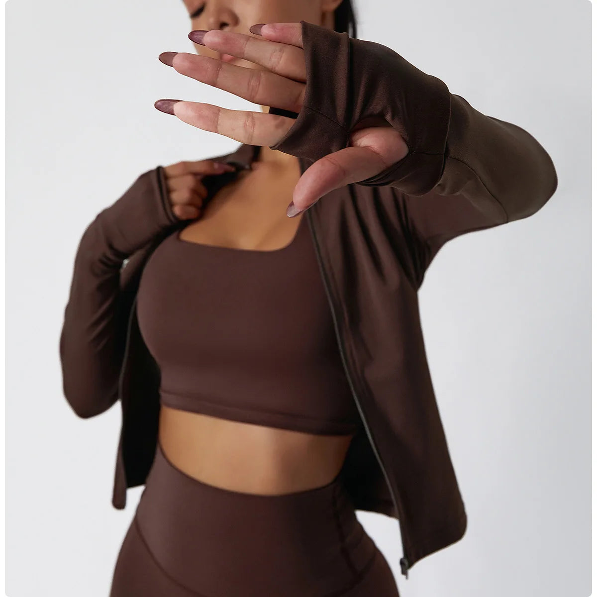 Slim Never Dim | Active Fitness Jacket w/ Thumb Holes