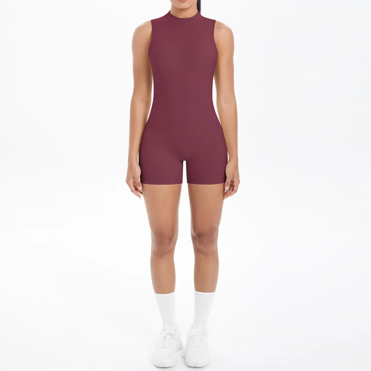 Backless Babe | Backless Tank-Short Romper Jumpsuit Active One-Piece