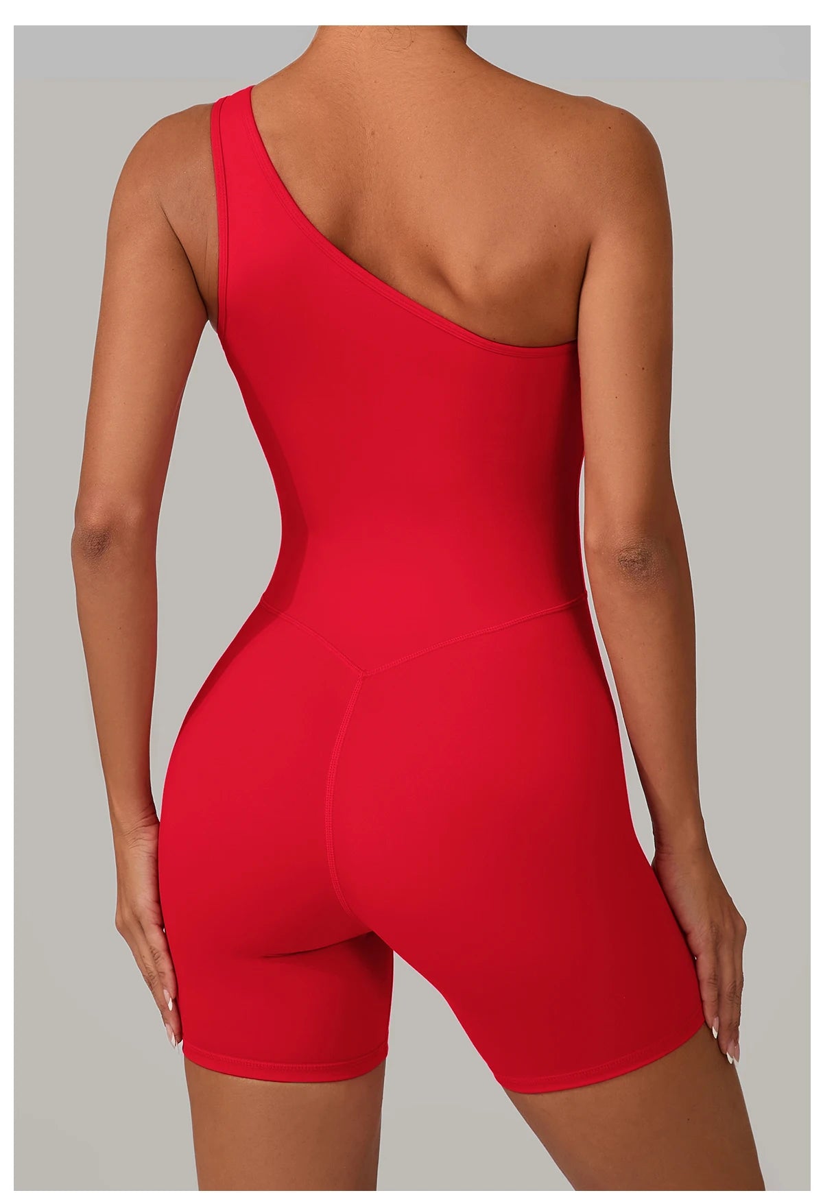 One & Done | One Shoulder One-Piece Romper - Xooie Fit