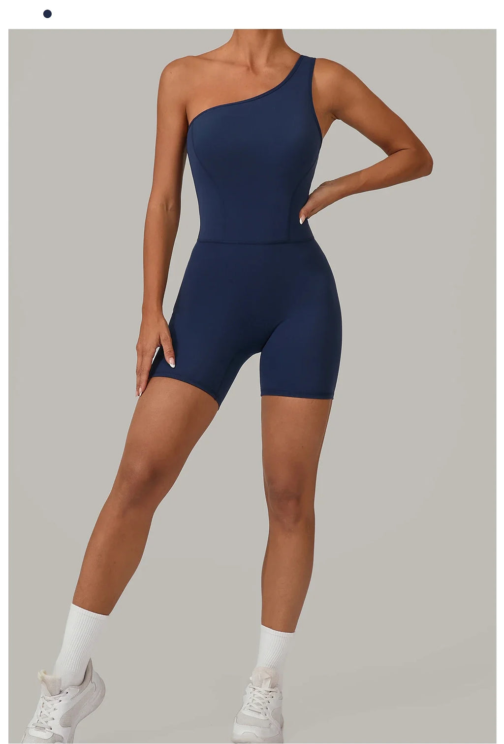 One & Done | One Shoulder One-Piece Romper - Xooie Fit