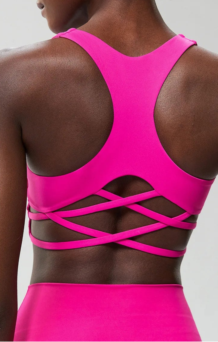 Talk Squatty to Me | Criss-Cross Back High Quality Active Bra