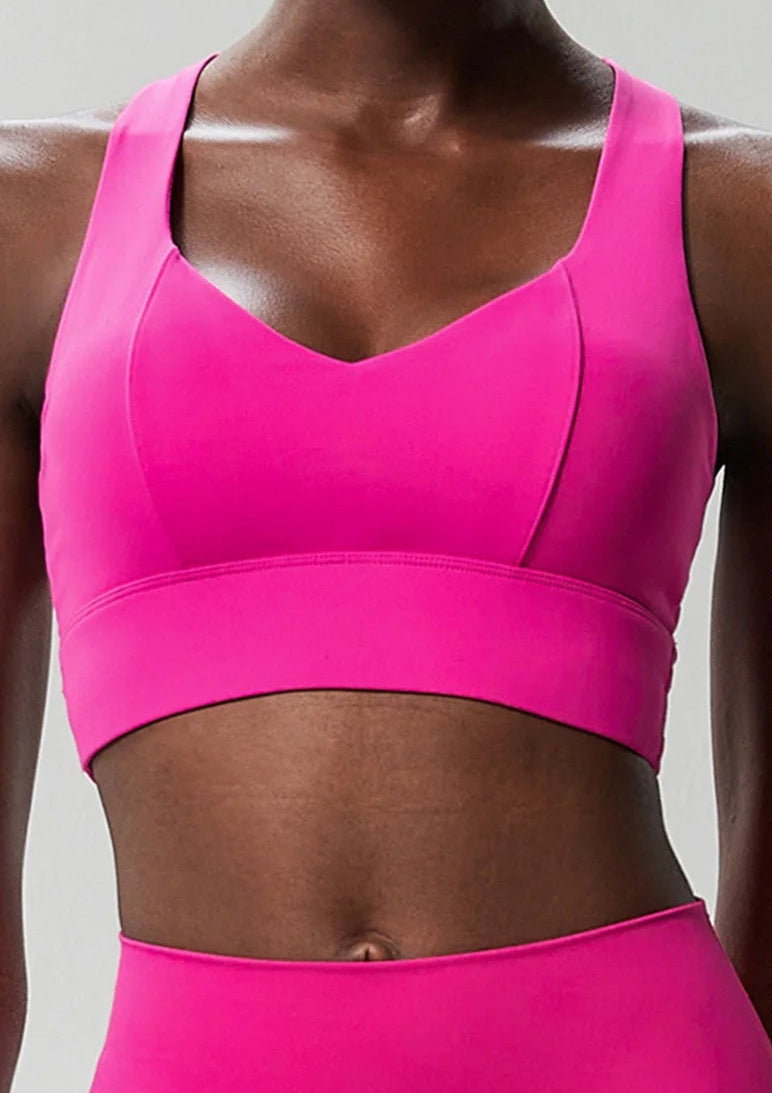 Talk Squatty to Me | Criss-Cross Back High Quality Active Bra
