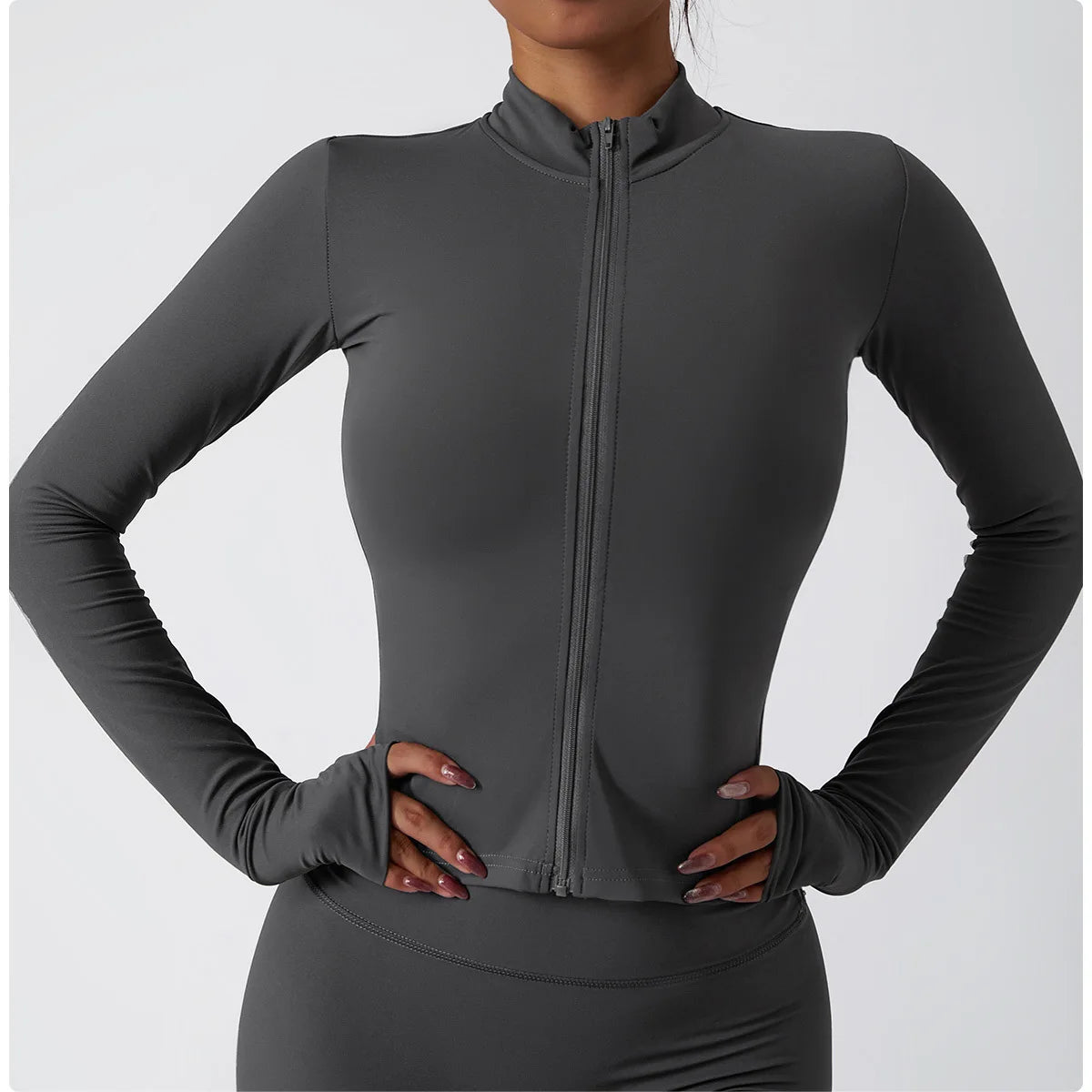 Slim Never Dim | Active Fitness Jacket w/ Thumb Holes