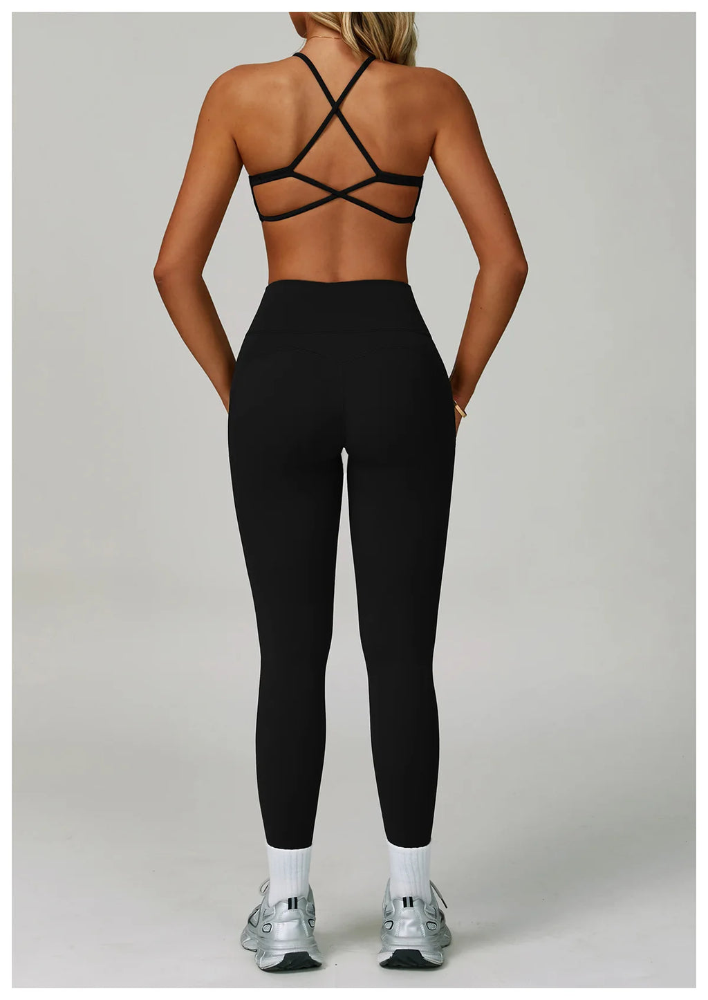 Tone It, Own It | Criss-Cross Bra + High Waist Leggings Set