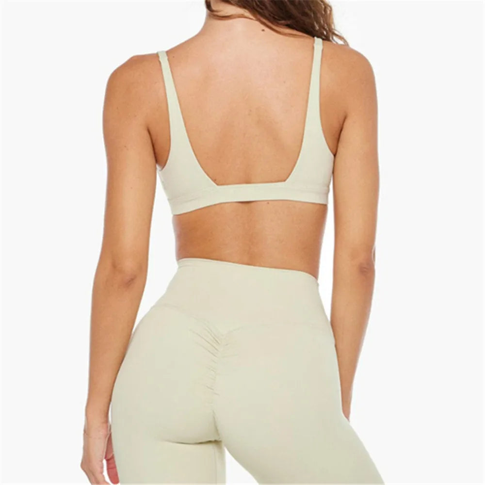 No Sweat, No Regret | Bra + High-Waisted Shorts Matching Set