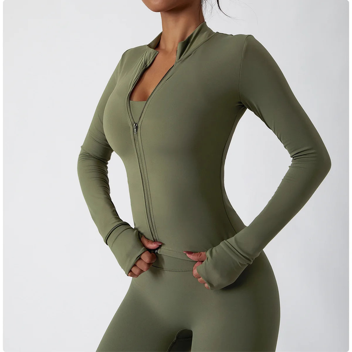 Slim Never Dim | Active Fitness Jacket w/ Thumb Holes