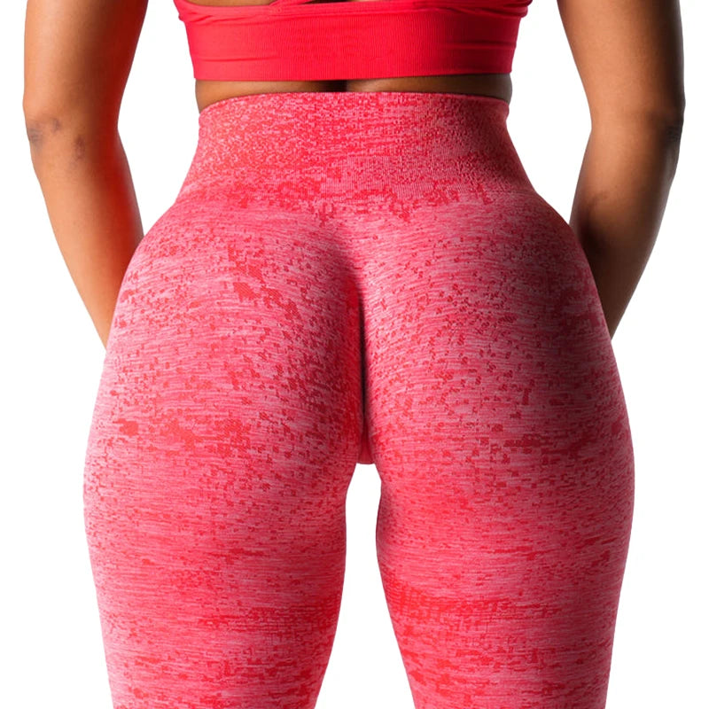 Show Off That Bakery | Unique Pixel Pattern High-Waisted Seamless Active Leggings