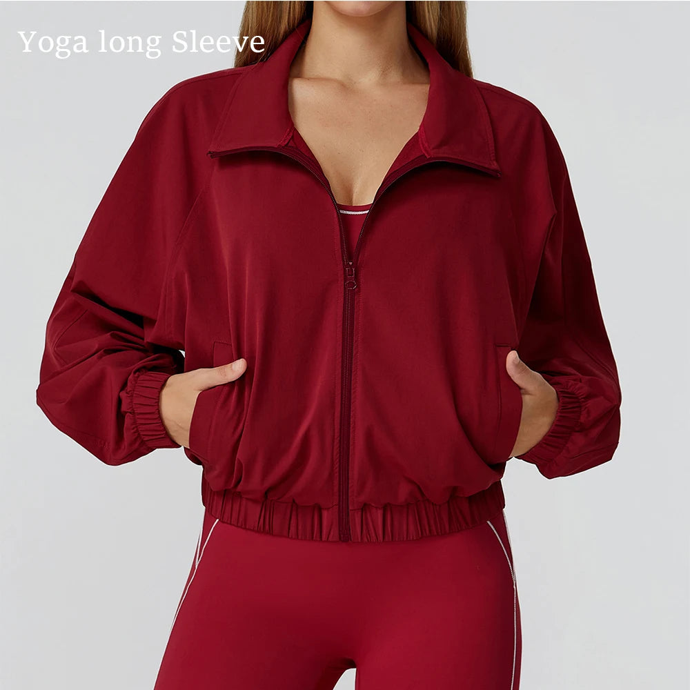Zip Me Up, Buttercup | Windproof Zipper Fitness Jacket