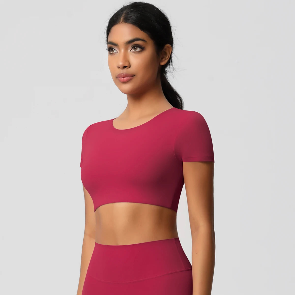Thrill Me Yoga Crop Top T-shirt