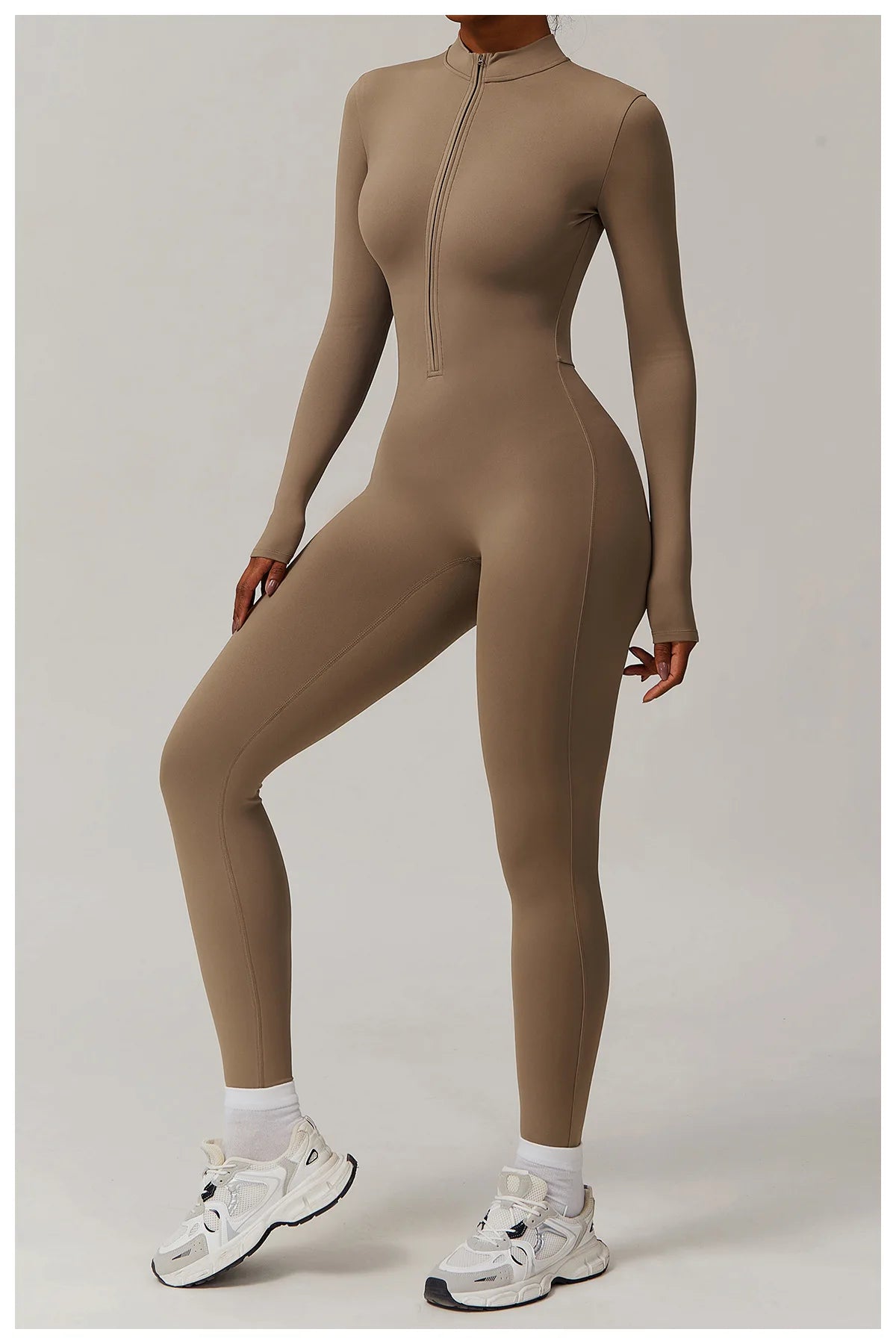 Oh So Fleeced | Zipper Long Sleeved One-Piece, Fleece Lined Jumpsuit