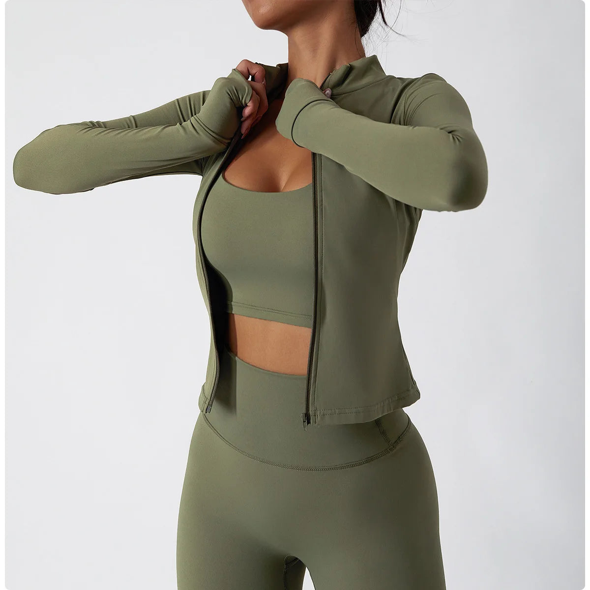Slim Never Dim | Active Fitness Jacket w/ Thumb Holes