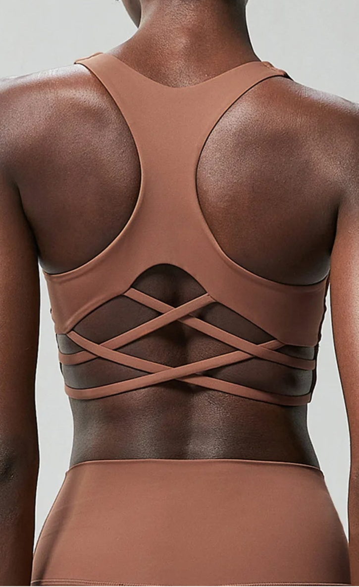 Talk Squatty to Me | Criss-Cross Back High Quality Active Bra