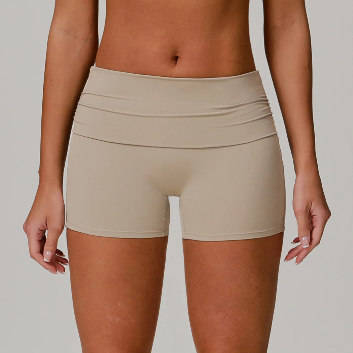 Yoga Me Comfy | Foldable Waist-Band Yoga Shorts
