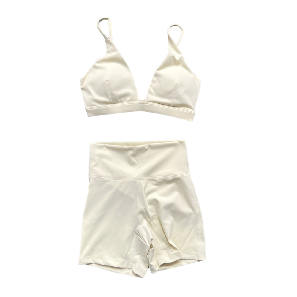 No Sweat, No Regret | Bra + High-Waisted Shorts Matching Set