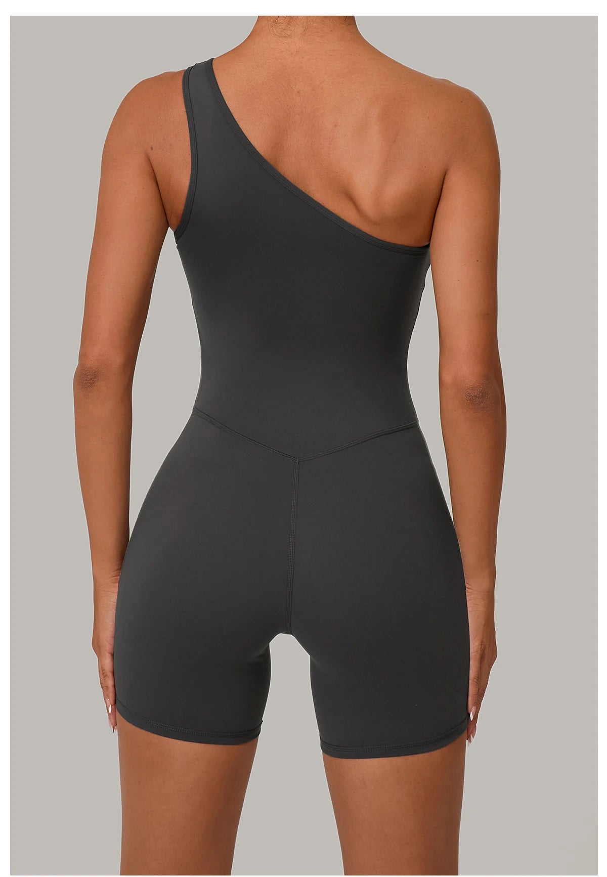 One & Done | One Shoulder One-Piece Romper - Xooie Fit