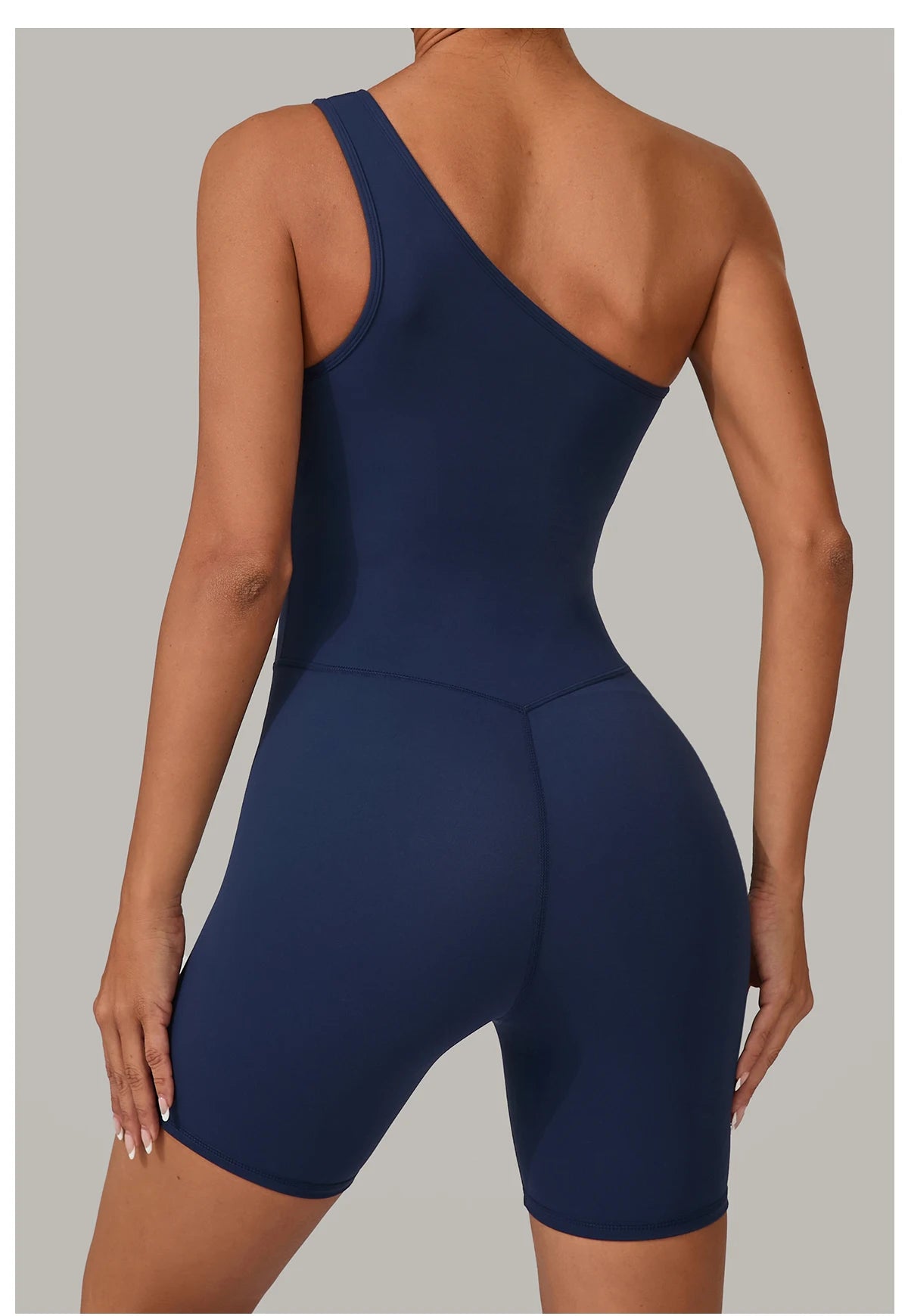 One & Done | One Shoulder One-Piece Romper - Xooie Fit