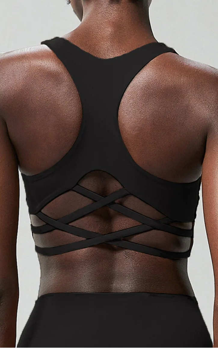 Talk Squatty to Me | Criss-Cross Back High Quality Active Bra