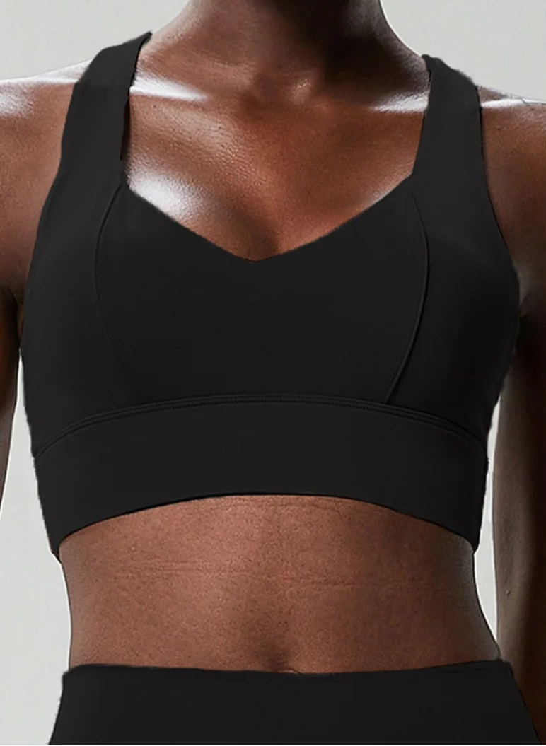Talk Squatty to Me | Criss-Cross Back High Quality Active Bra