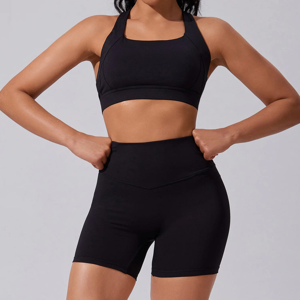 Powered by Spite and Iced Coffee | Bra + Shorts Matching Set
