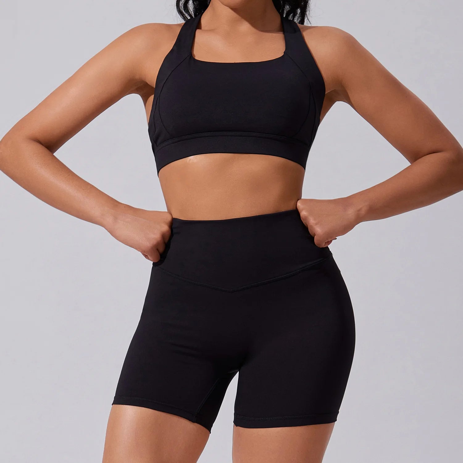 Powered by Spite and Iced Coffee | Bra + Shorts Matching Set