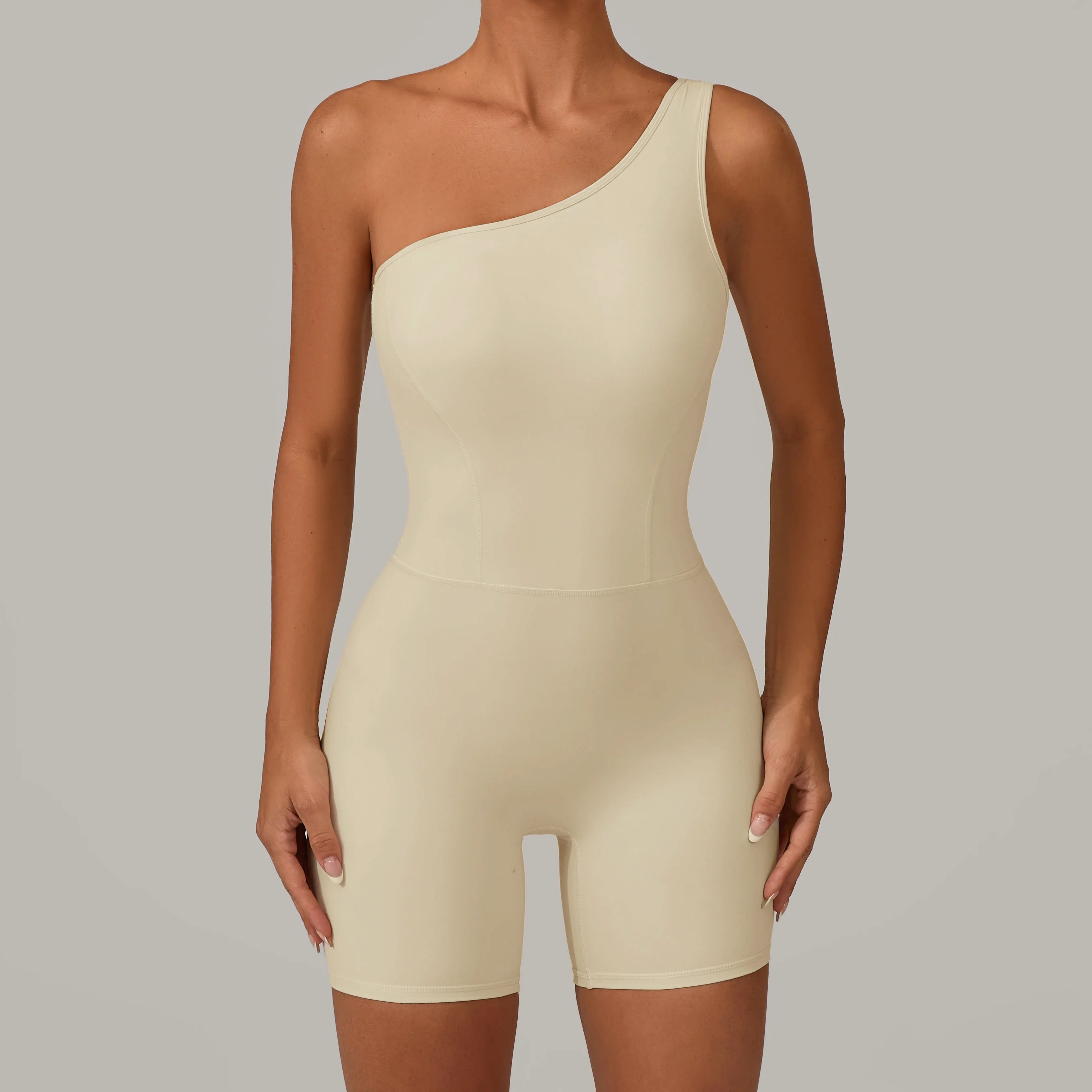 One & Done | One Shoulder One-Piece Romper - Xooie Fit
