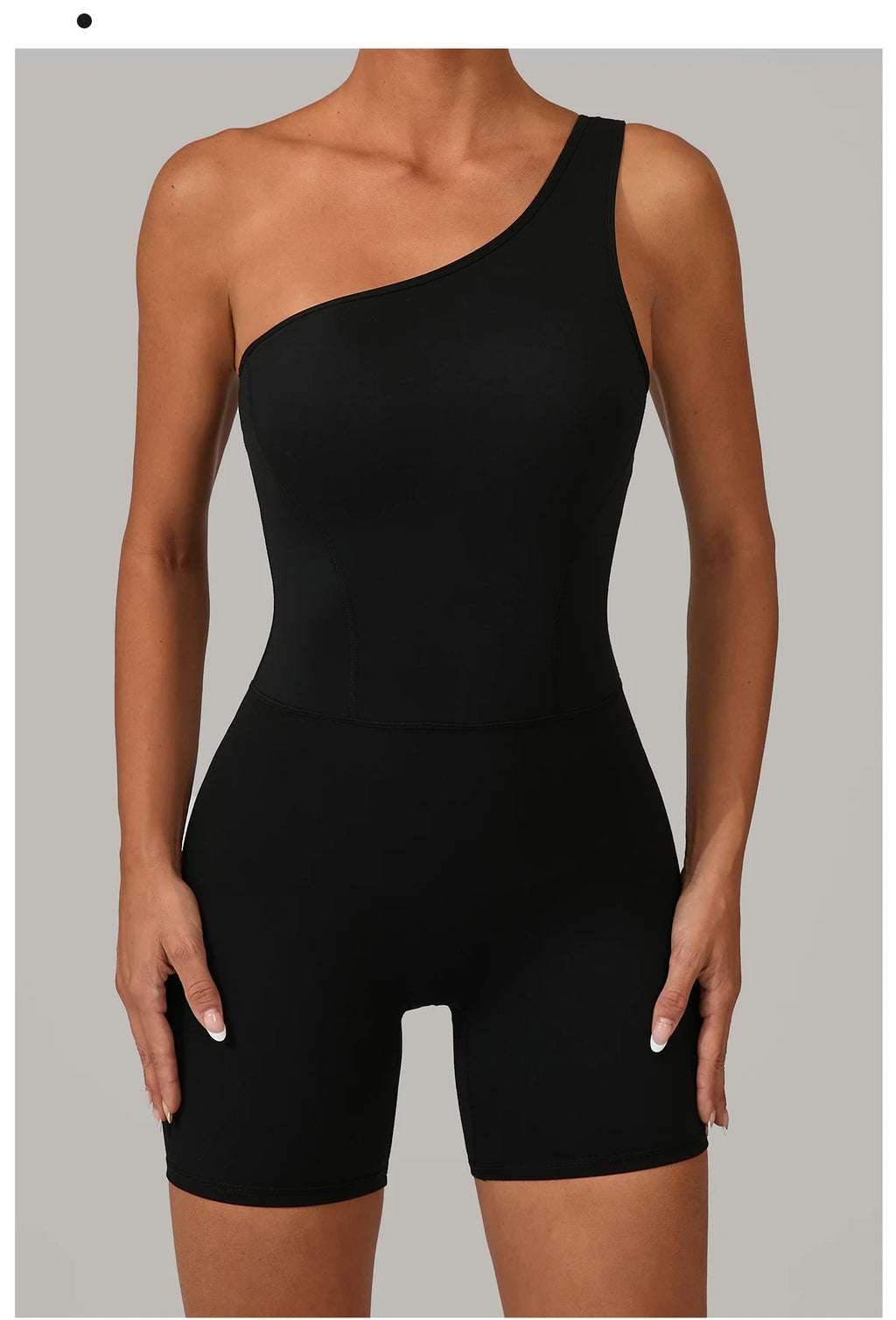 One & Done | One Shoulder One-Piece Romper - Xooie Fit