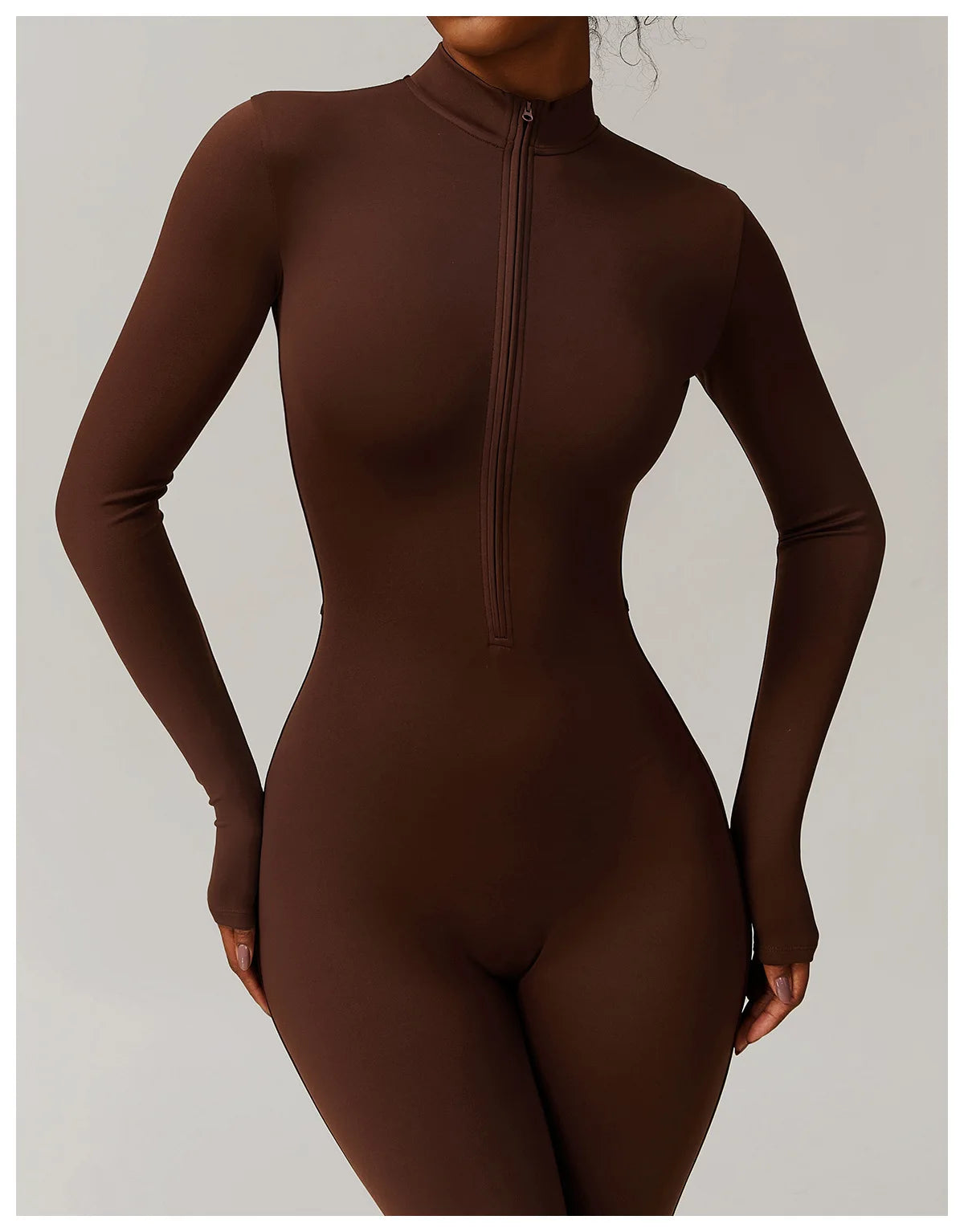 Oh So Fleeced | Zipper Long Sleeved One-Piece, Fleece Lined Jumpsuit