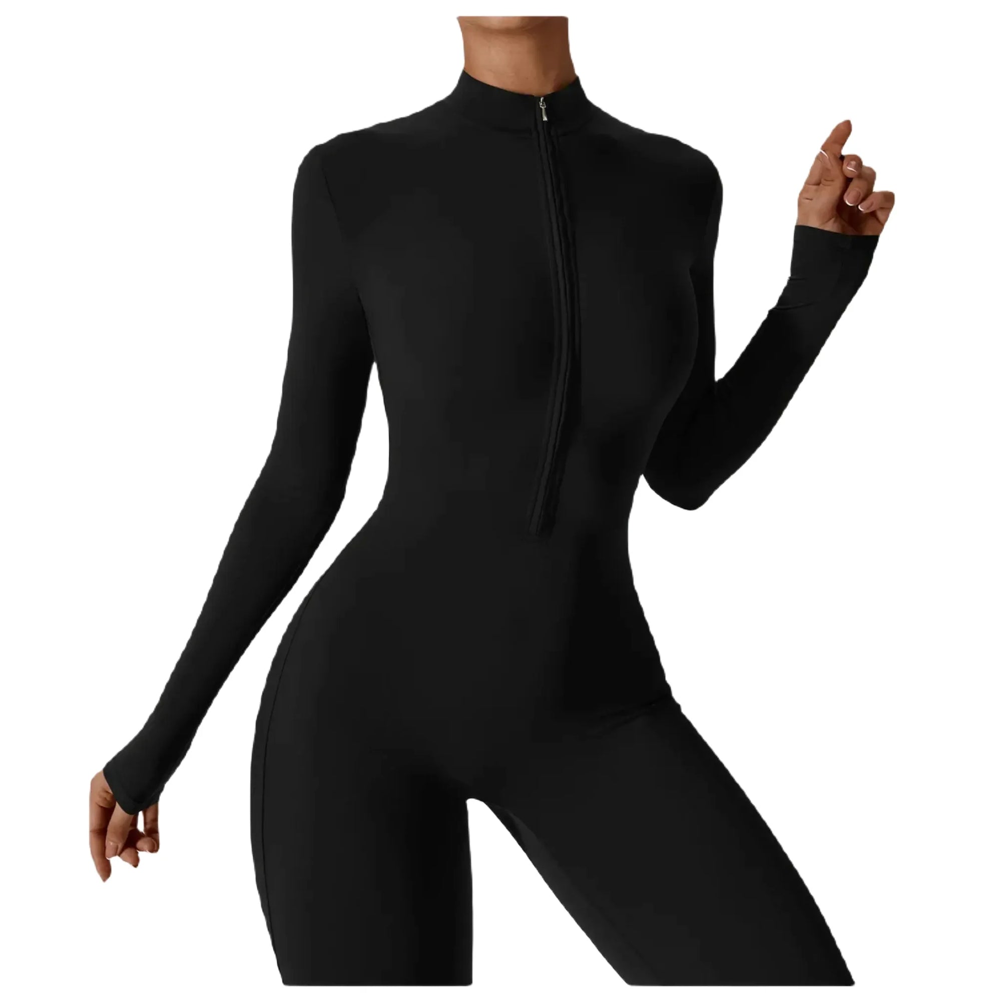 Zip-It-Up Wonder Suit | Fitted Zipper Jumpsuit One-Piece