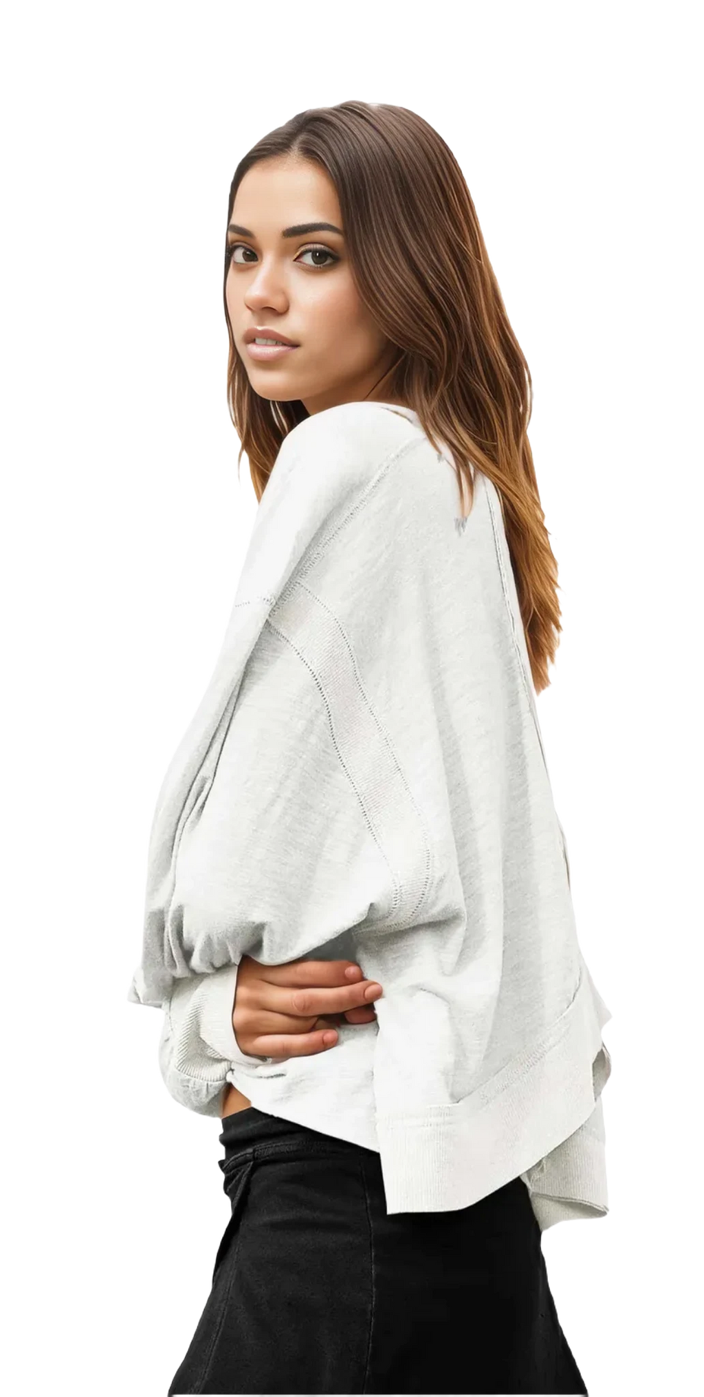 Volley Victorian | Long-Sleeve Baggy Backless Active Top