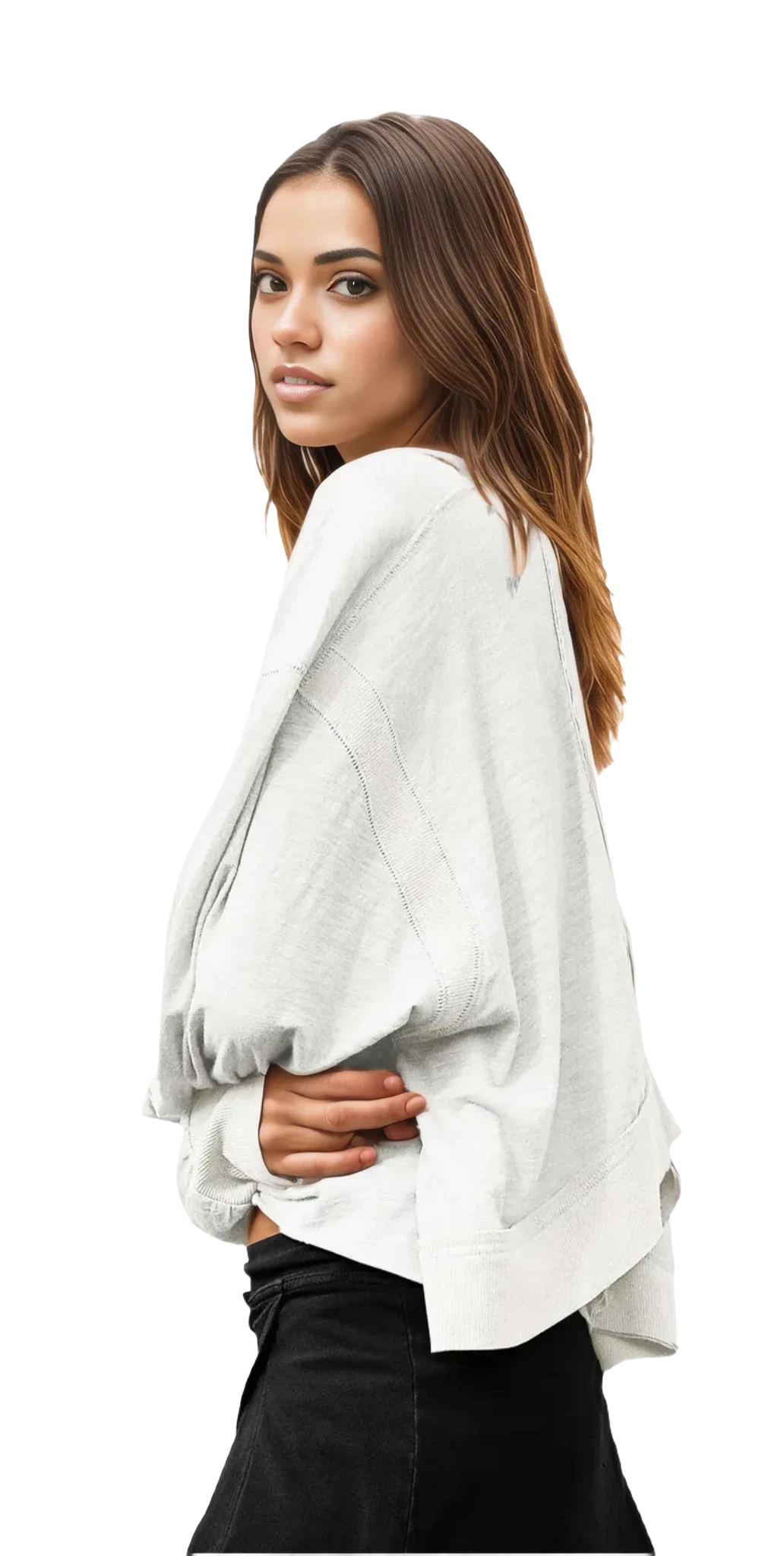 Volley Victorian | Long-Sleeve Baggy Backless Active Top