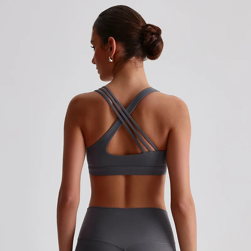 3 Stripes You're In | Unique Strappy Active Sports Bra