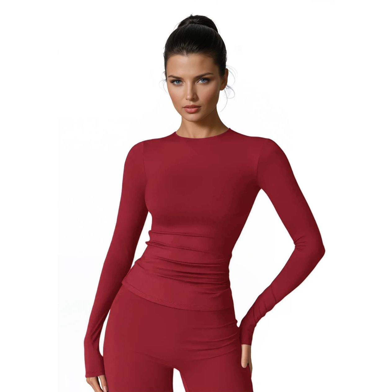 Fitted Tee Long Sleeve Top