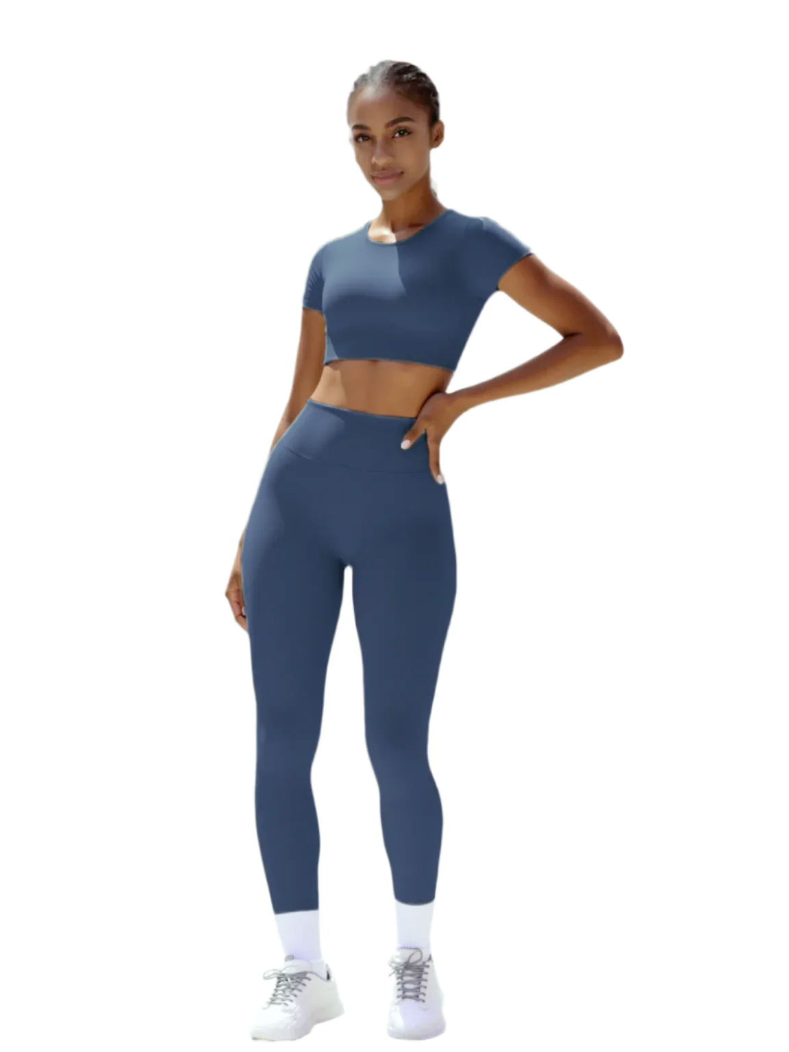 Chic Shapers Crop Top & Leggings Two-Piece Set
